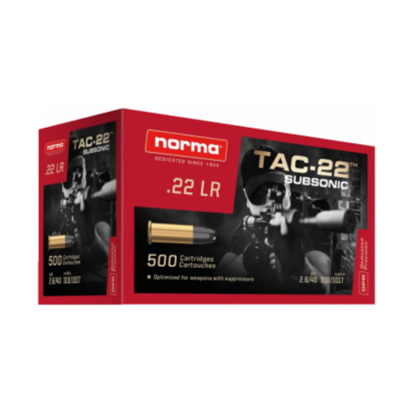 Norma 22 LR RIFLE TAC-22 SUBSONIC